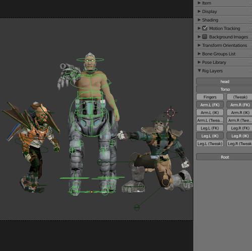 Low poly chars preview image